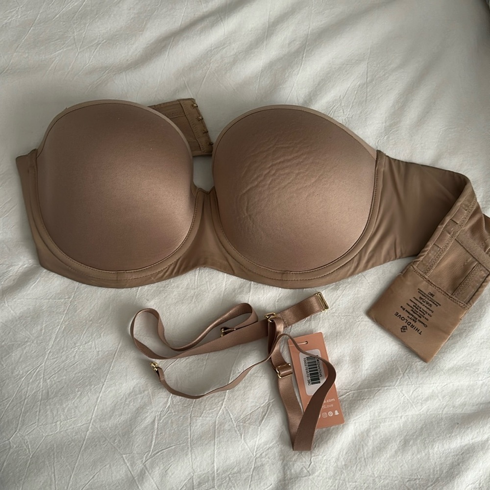 Thirdlove strapless bra nude 38c